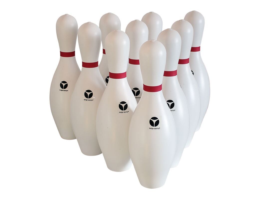 tanga sports® Plastic Bowling Pins, Set of 10